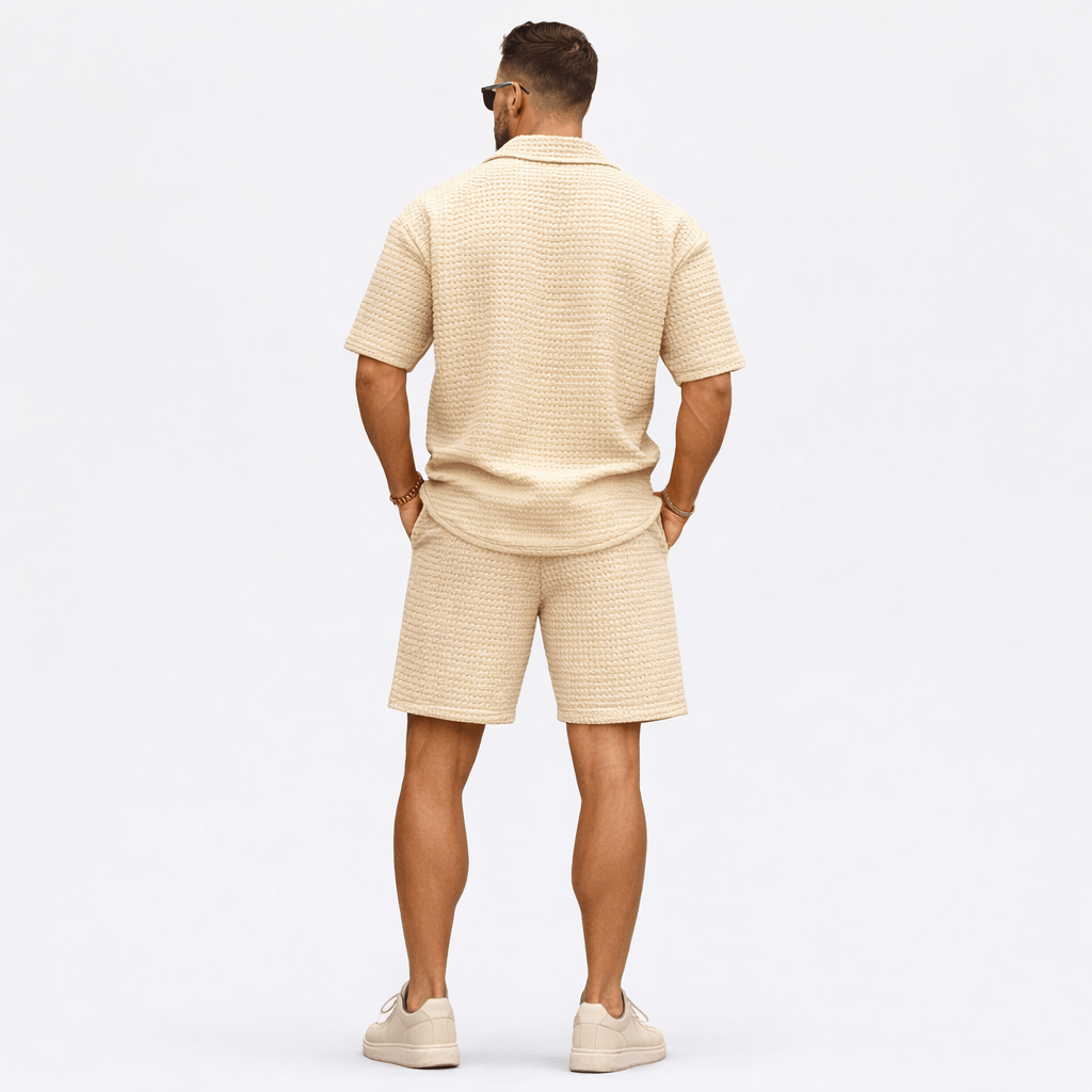 Coleeast-London RICHARD,  Preppy Zip Top And Elastic Pants