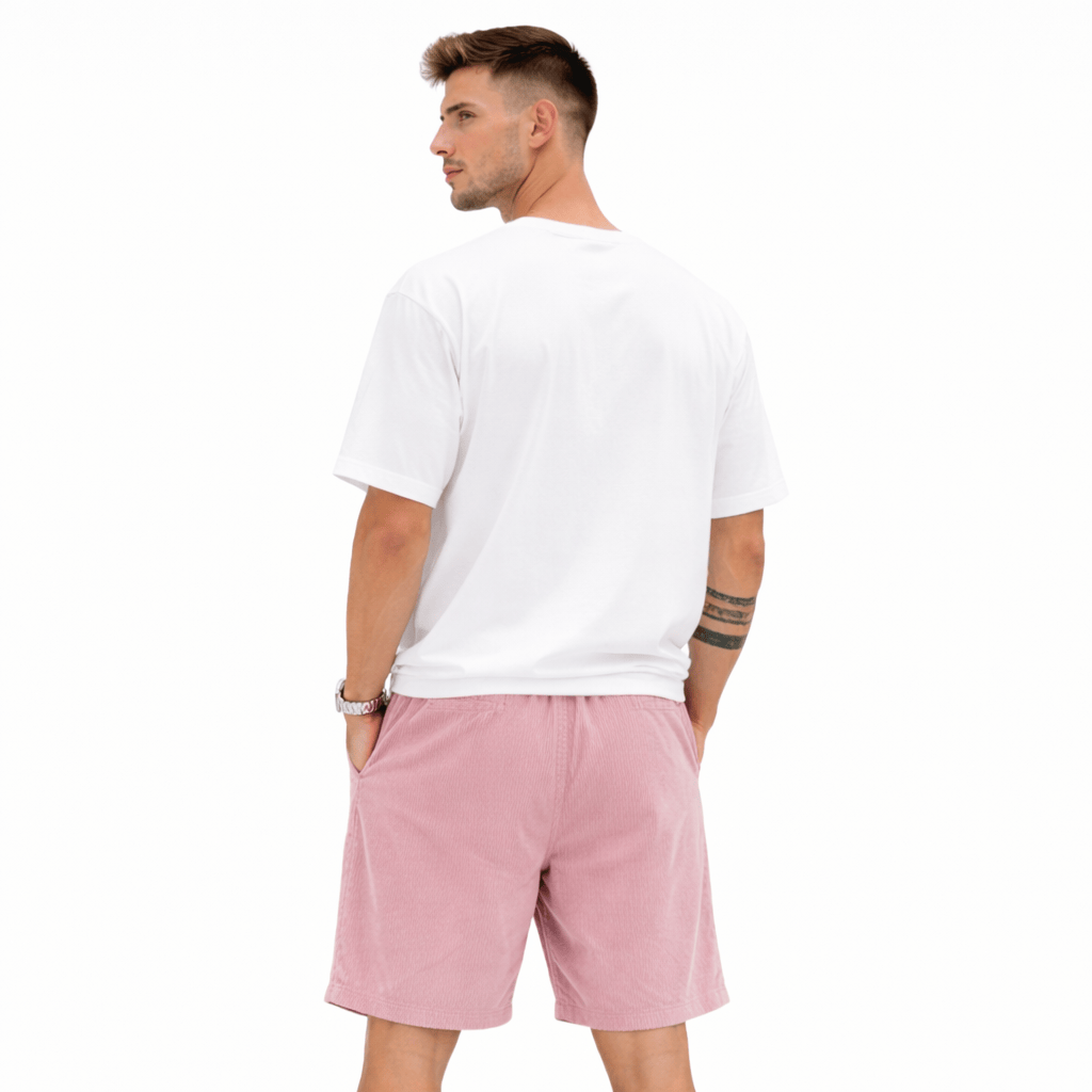 Ccoleeast-London ARI, Cotton Elastic Waist Shorts