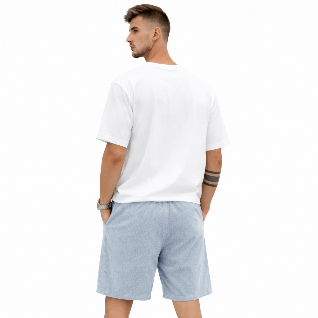 Ccoleeast-London ARI, Cotton Elastic Waist Shorts