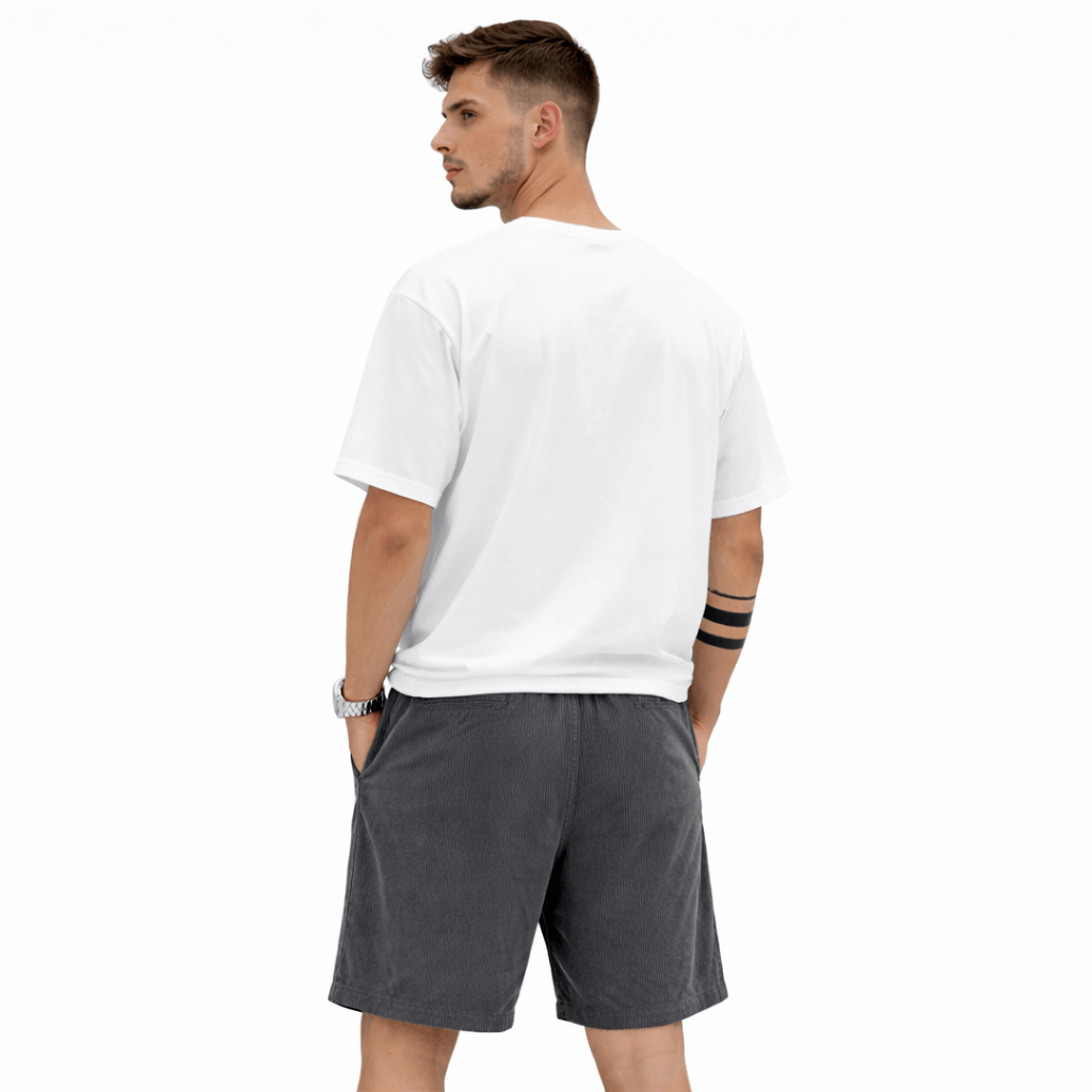 Ccoleeast-London ARI, Cotton Elastic Waist Shorts