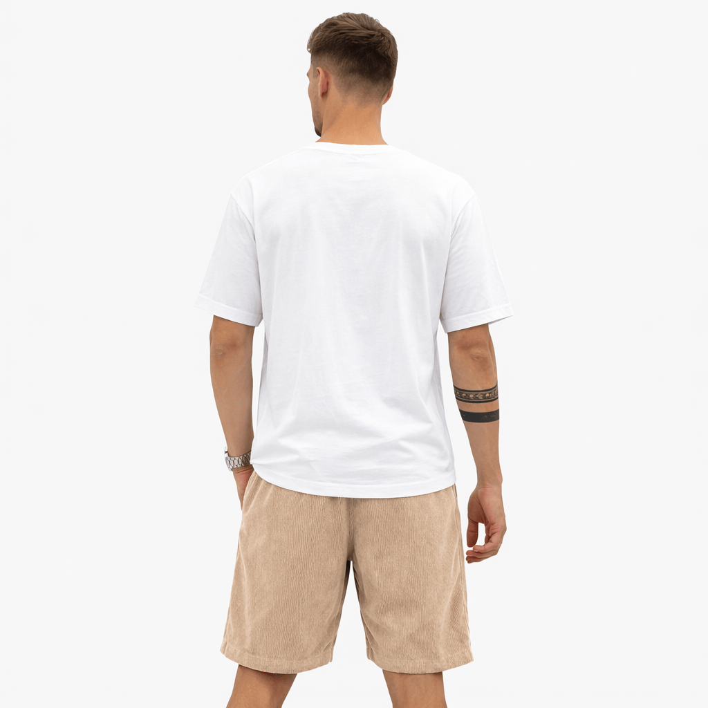 Ccoleeast-London ARI, Cotton Elastic Waist Shorts