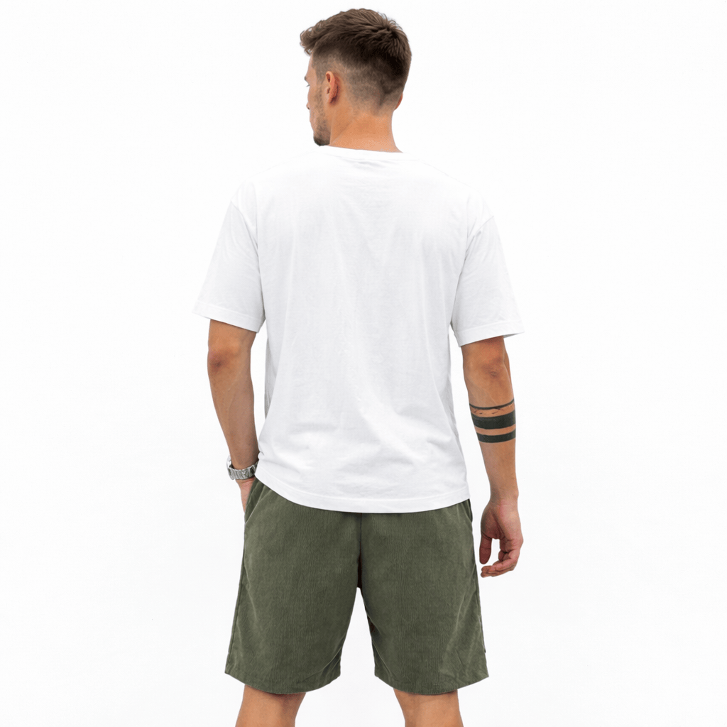 Ccoleeast-London ARI, Cotton Elastic Waist Shorts