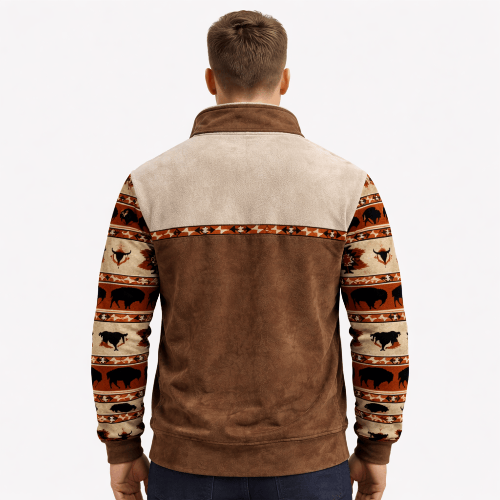 Coleeast-London ANDERSON, Printed Zip-Up Hoodie