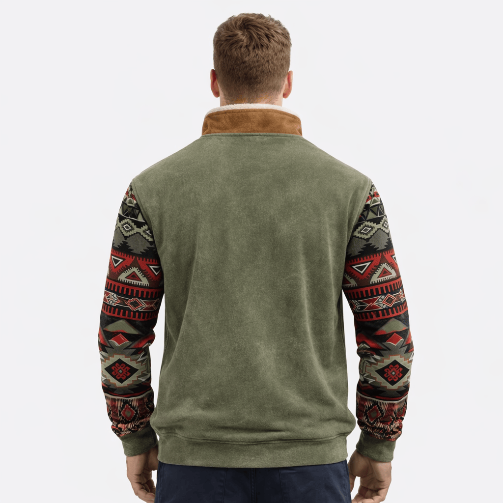 Coleeast-London ANDERSON, Printed Zip-Up Hoodie