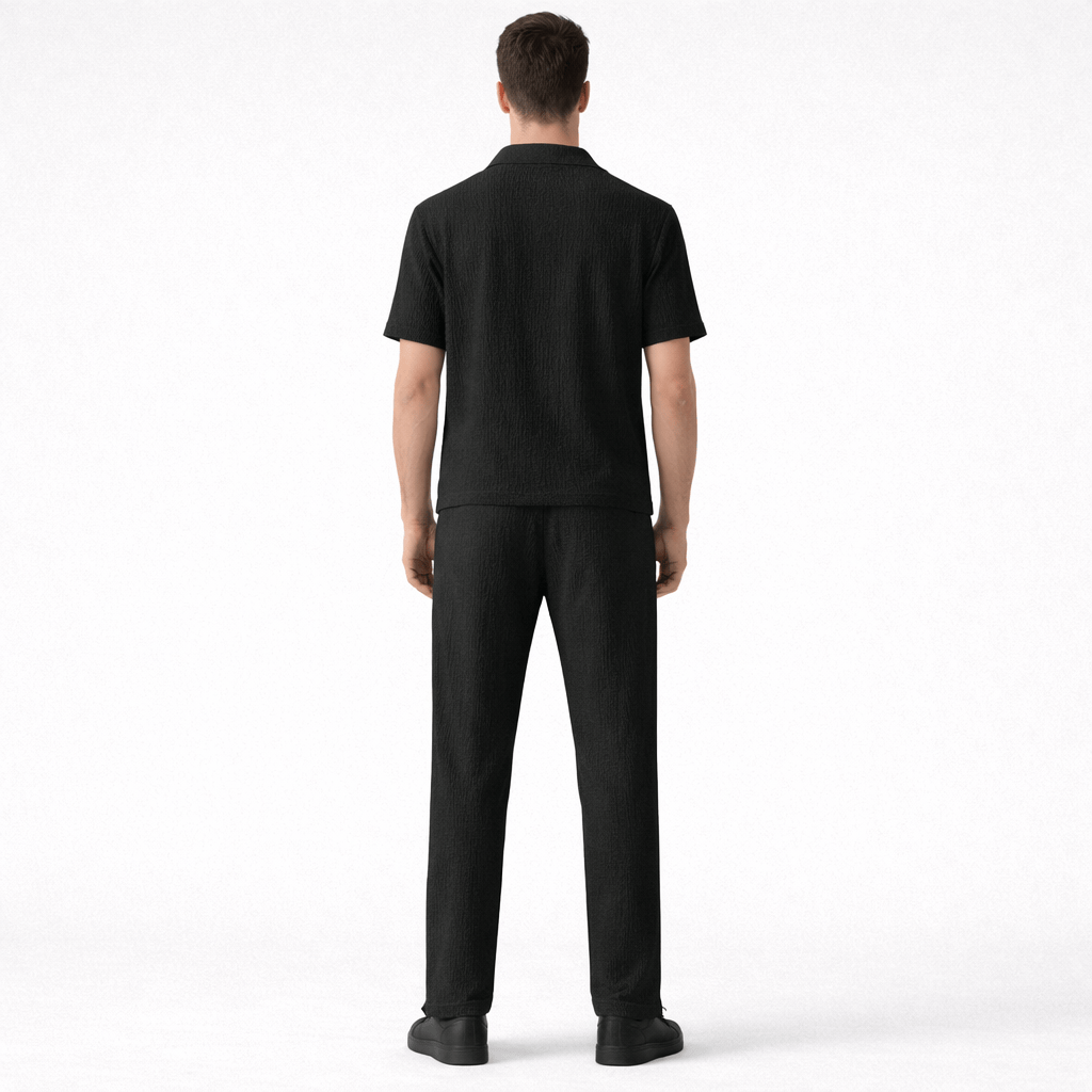 Coleeast-London ASHTON, Casual V-Neck Shorts Set