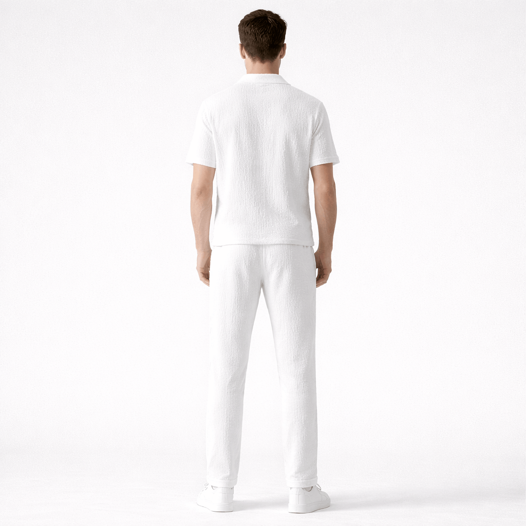 Coleeast-London ASHTON, Casual V-Neck Shorts Set