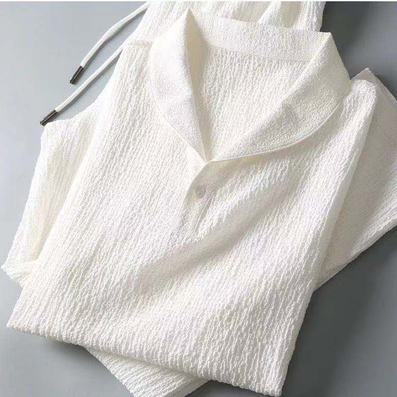 Coleeast-London ASHTON, Casual V-Neck Shorts Set