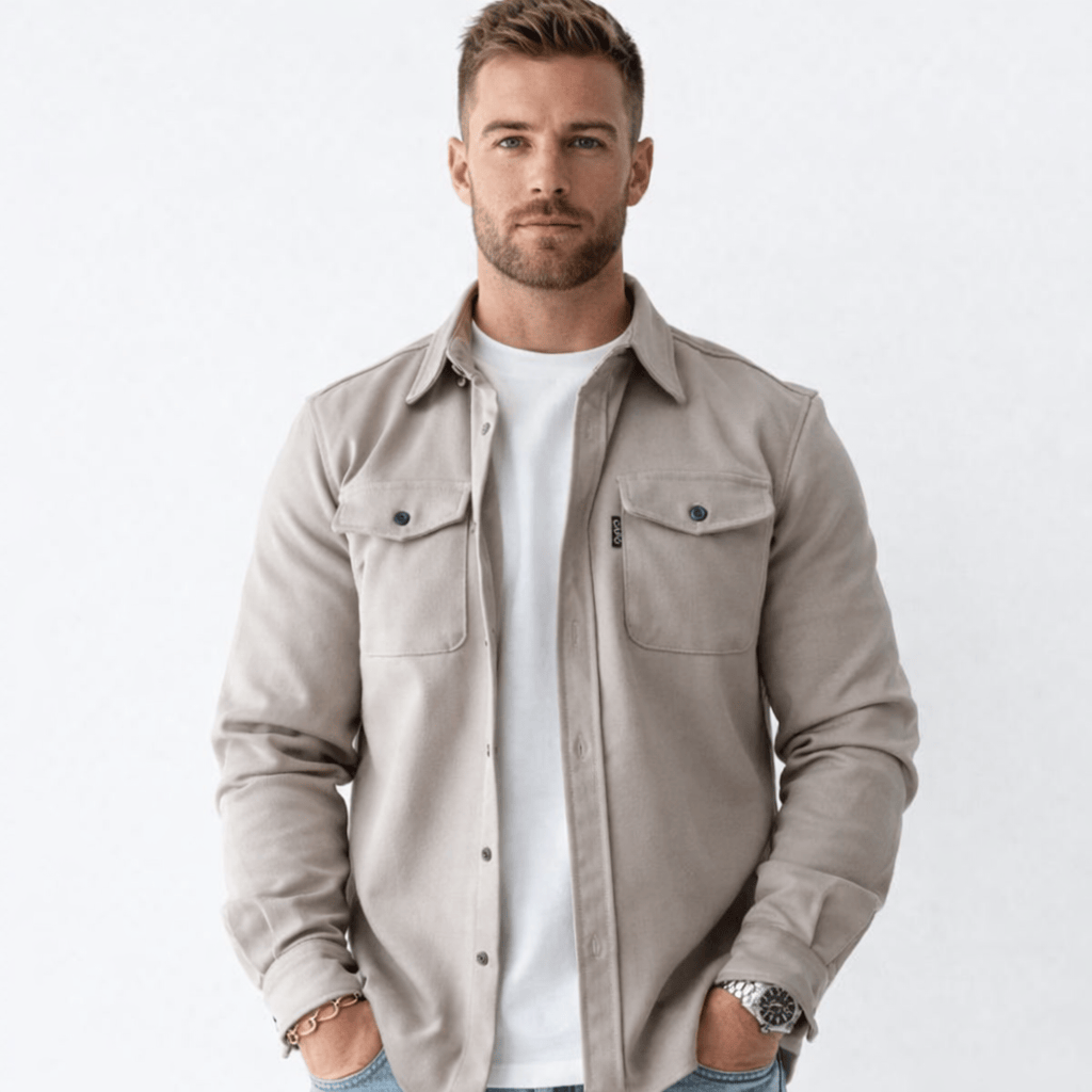 Coleeast-London Beige / XS ZAC, Casual Cotton Shirt