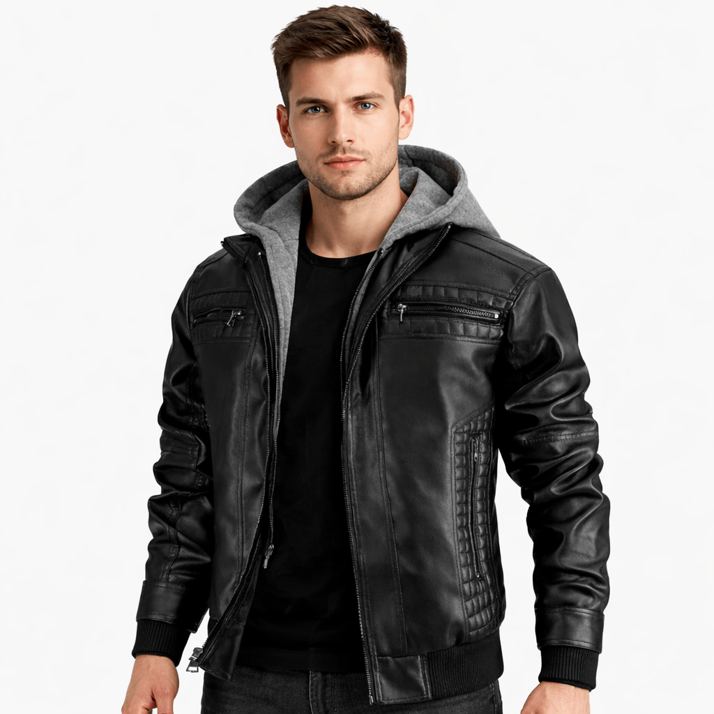 Coleeast London Black / XS AIDAN, Leather Suede Jacket Regular Fit