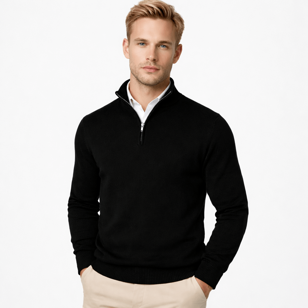 Coleeast London Black / XS DAMON, Knitted Cardigan Vest