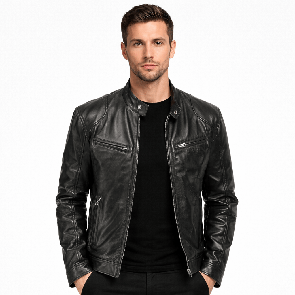 Coleeast-London Black / XS ENNIS, Faux Leather Regular Fit Jacket