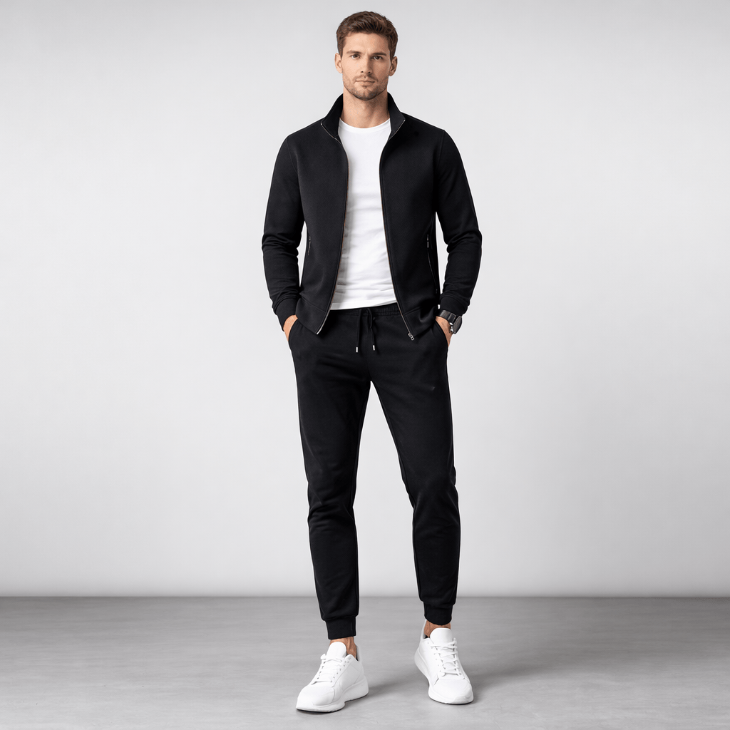 Coleeast-London Black / XS HARDY, Zip Tracksuit Mandarin Collar