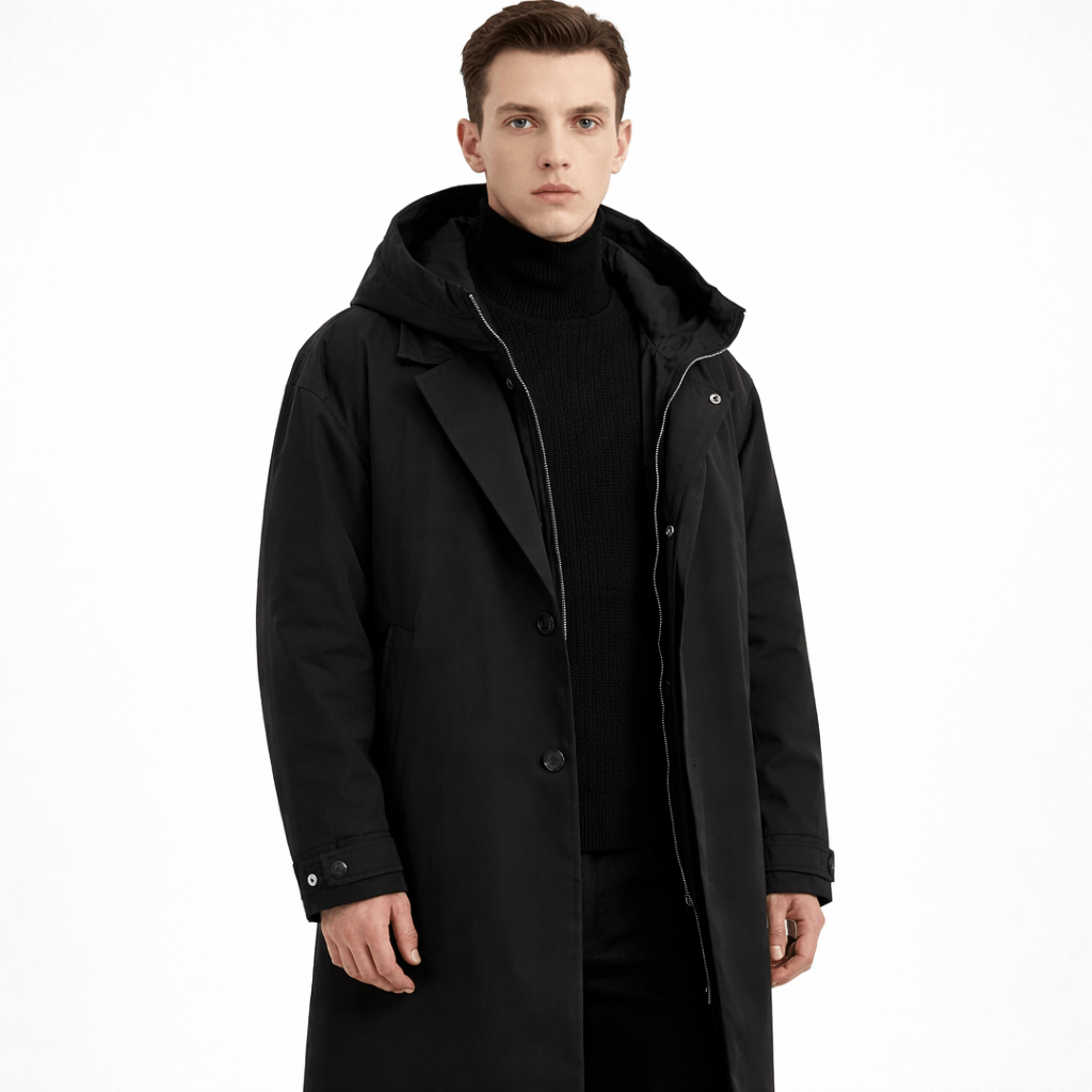Coleeast-London Black / XS JONES, Hooded Cotton Padded Jacket