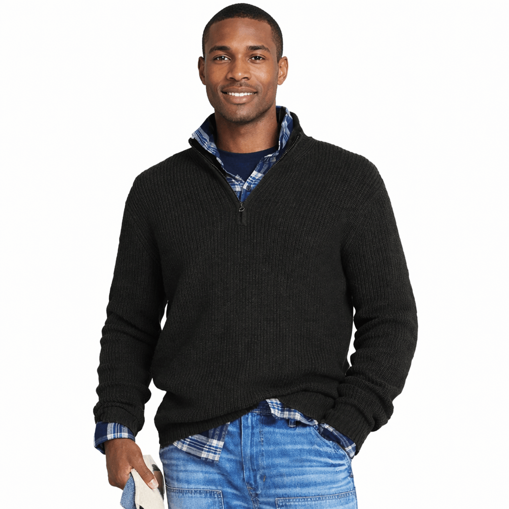 Coleeast-London Black / XS LOU, Zip Up Hooded Sweater