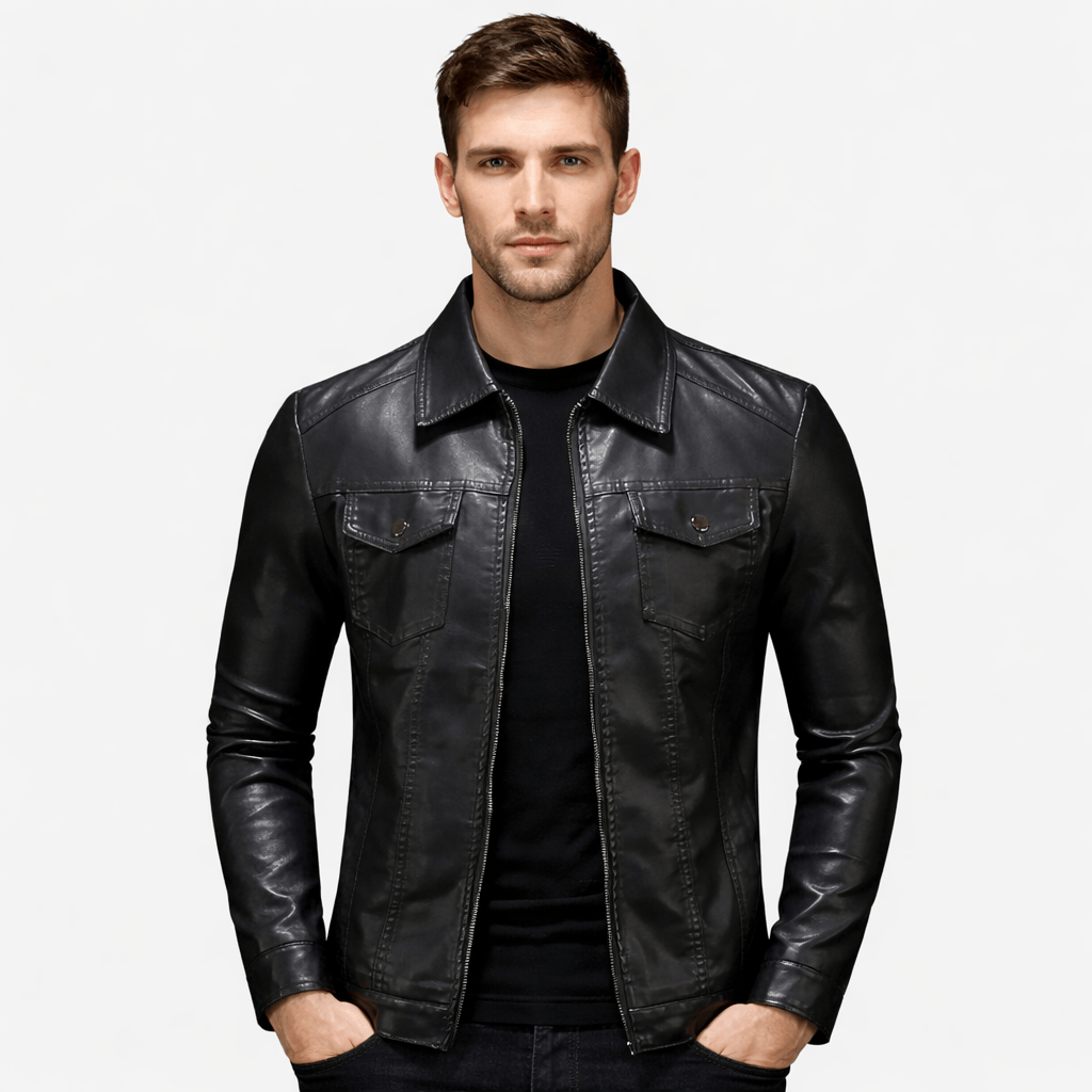 Coleeast London Black / XS MASON Leather Jacket Zip-Up