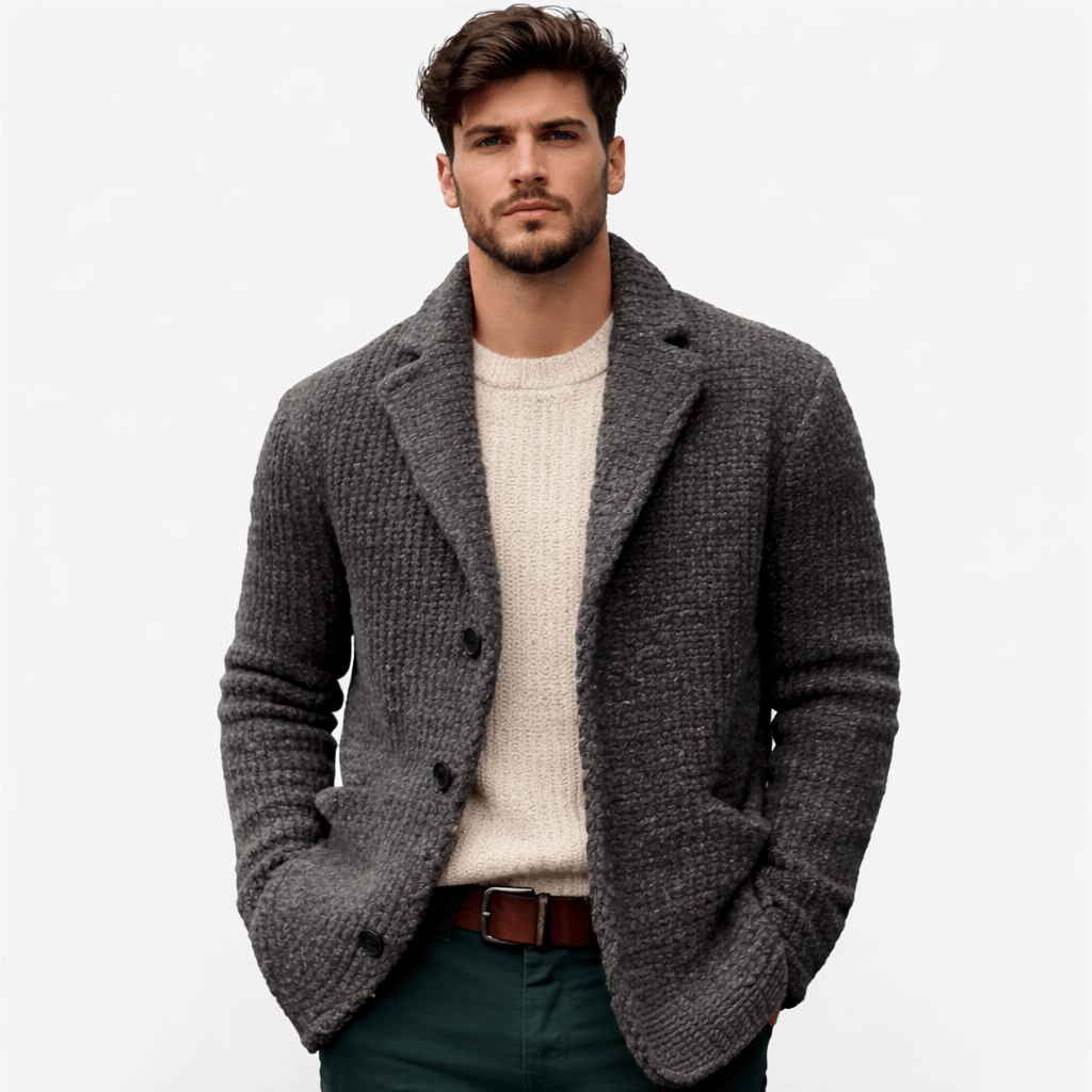 Coleeast London Black / XS MATEO Solid Knitted Cardigan