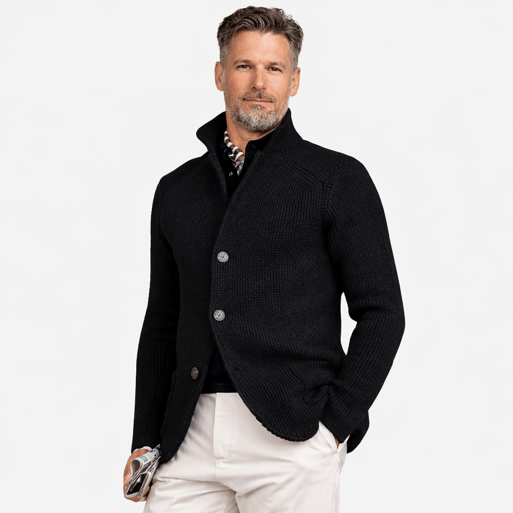 Coleeast-London Black / XS MATHIS Thick Knit Cardigan