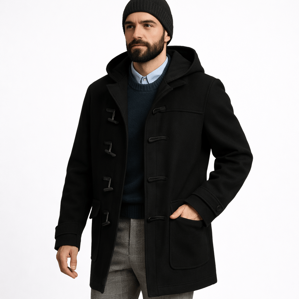 Coleeast London Black / XS NOAH Hooded Button Jacket Loose Fit