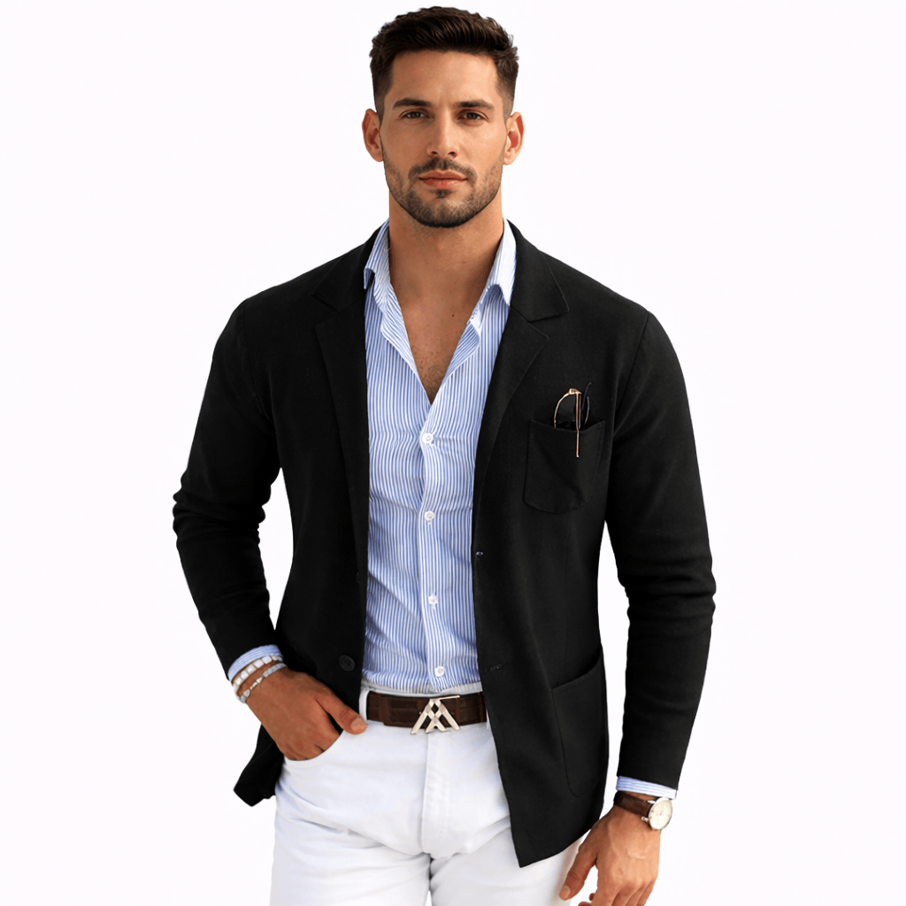 Coleeast-London Black / XS PIERCE, Cotton Casual Blazer