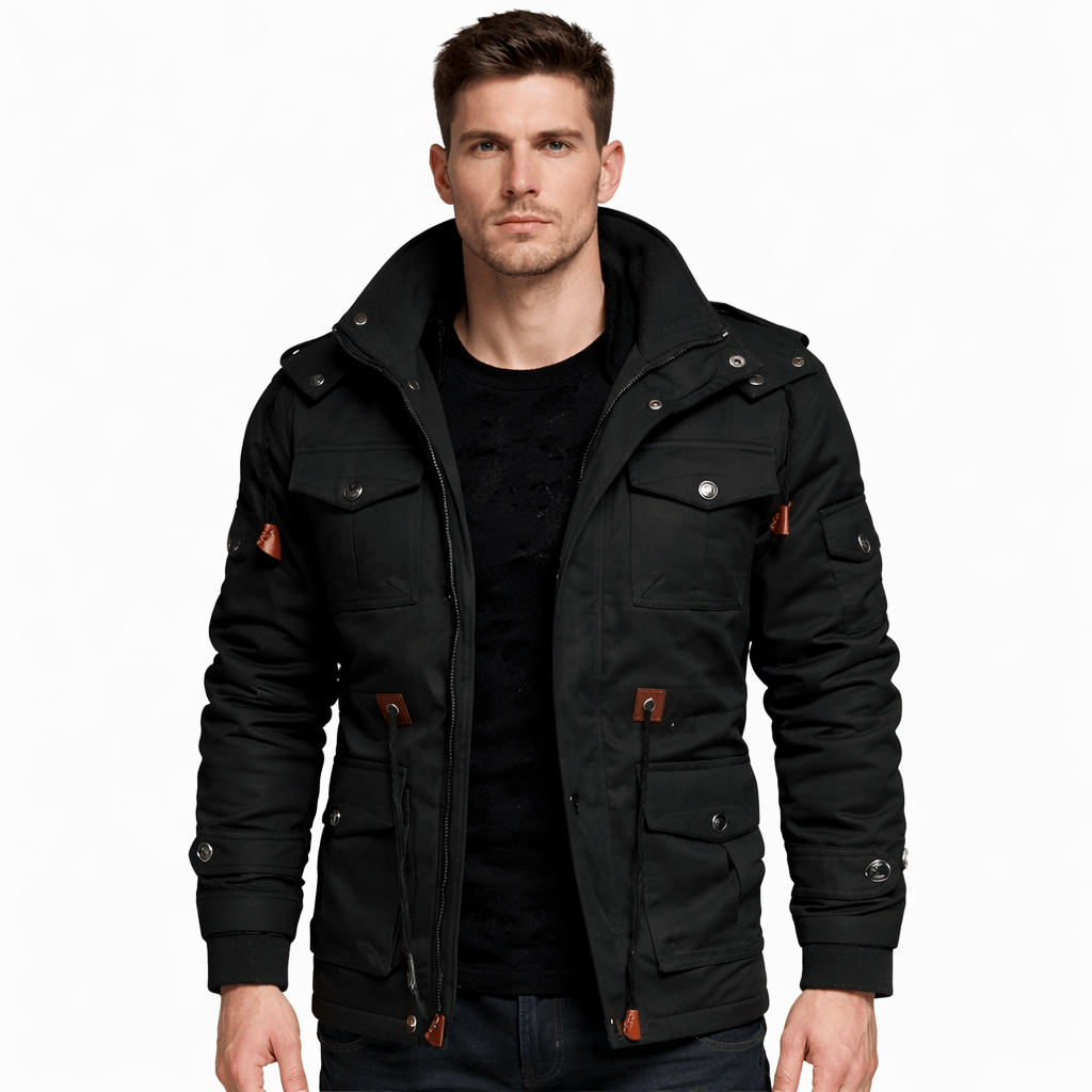 Coleeast-London Black / XS REX, Hooded Zip-Up Jacket