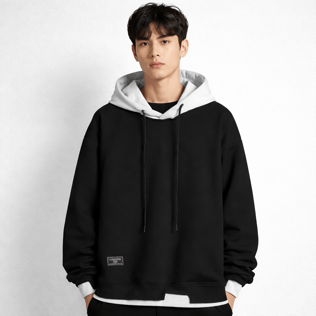 Coleeast-London Black / XS STUART, Regular Fit Solid Hoodie