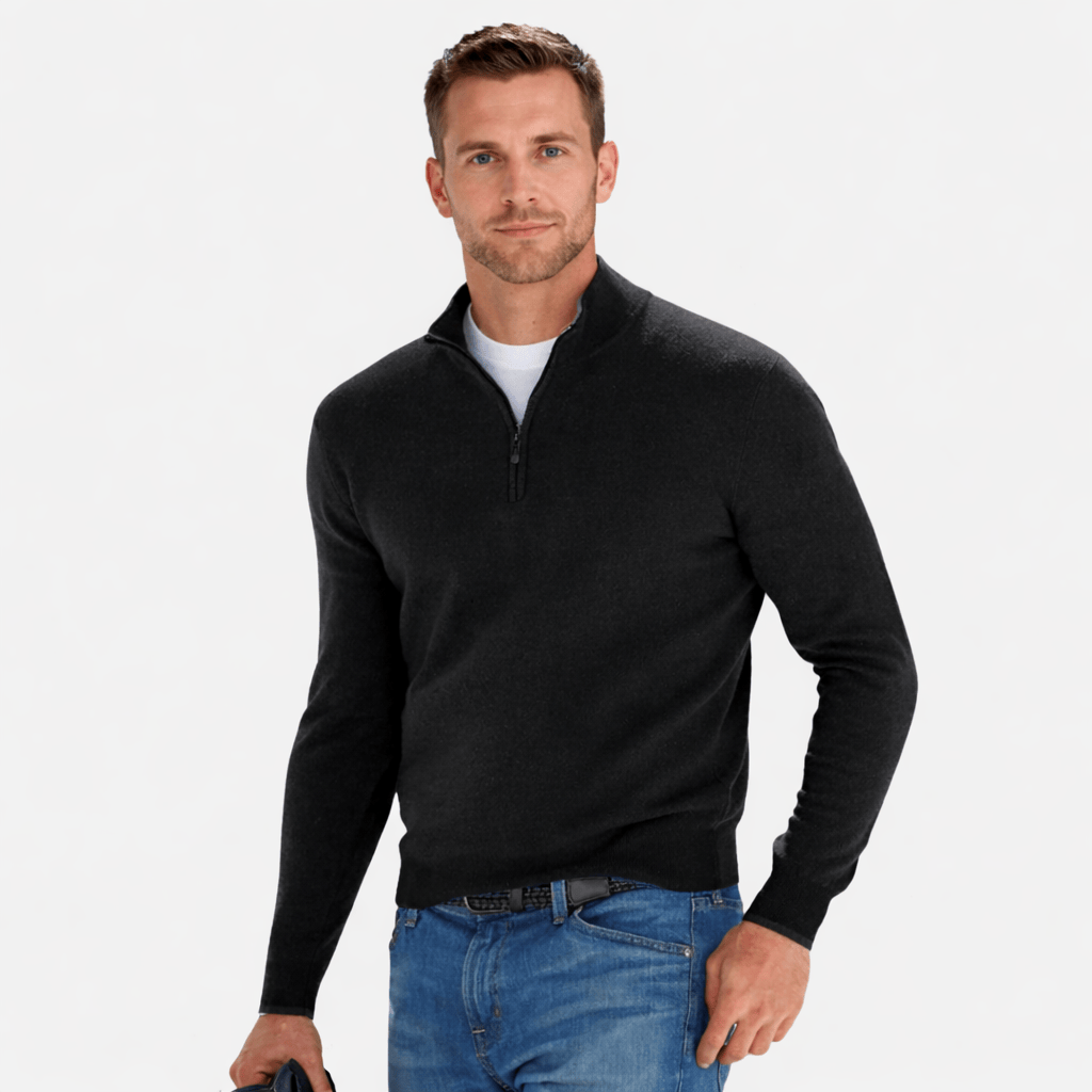 Coleeast-London Black / XS TED, Turtleneck Zip Sweater