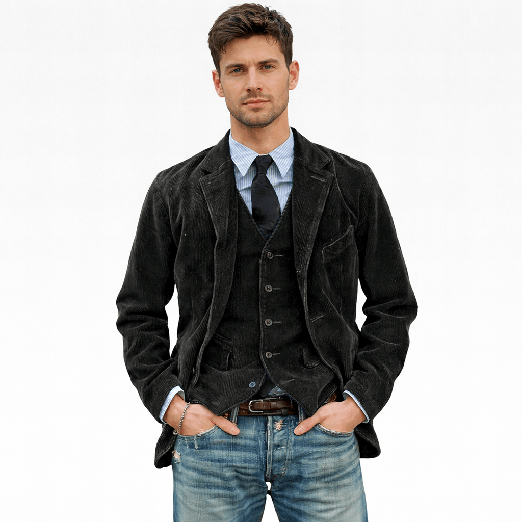 Coleeast London Black / XS THEO, Men's Casual Single Breasted Blazer
