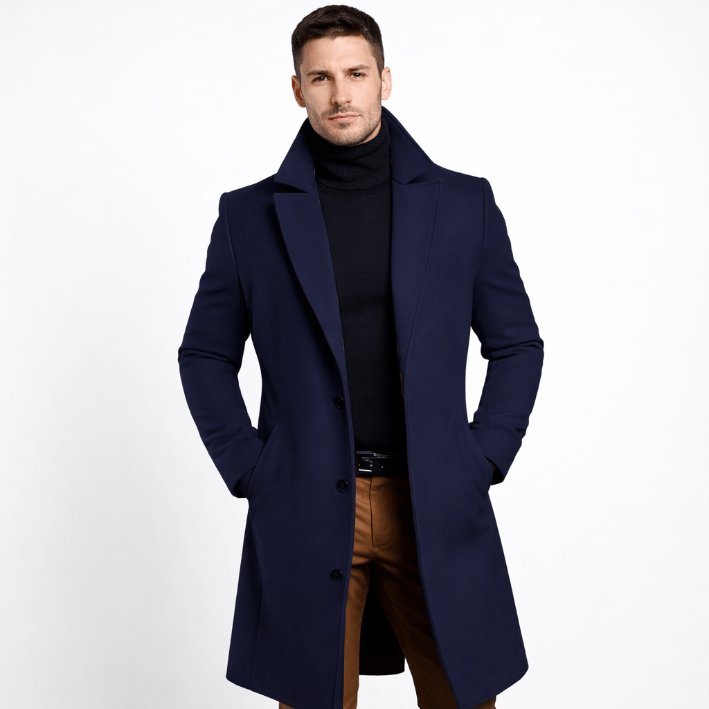 Coleeast London Blue / XS ARTHUR Long Wool Coat