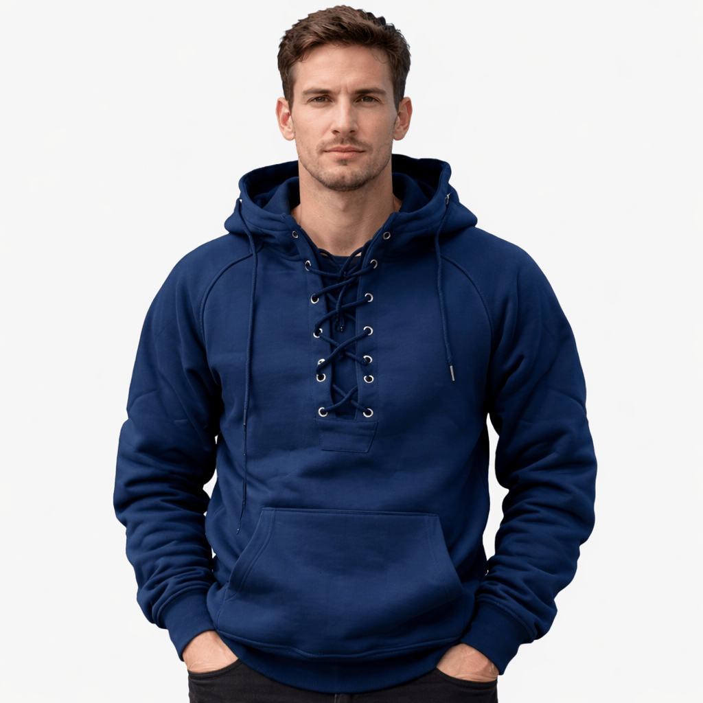 Coleeast-London Blue / XS DARCY,  Hooded Double-Breasted Sweatshirt