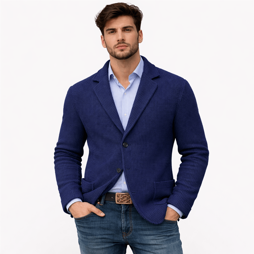 Coleeast London Blue / XS MATEO Solid Knitted Cardigan