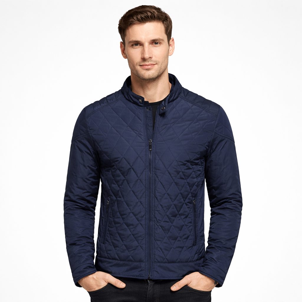 Coleeast-London Blue / XS NORTON, Thick Slim Fit Bomber Jacket