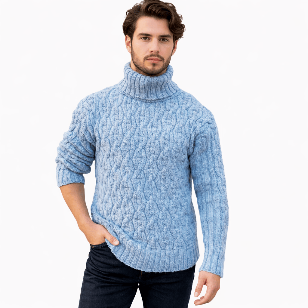 Coleeast-London Blue / XS OSCAR, Fine Wool Knit Cardigan