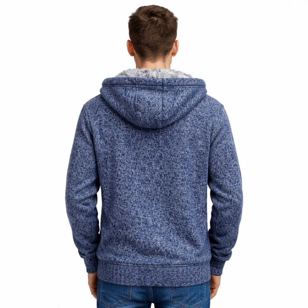 Coleeast-London BRADLEY, Hooded Zip Knit Coat