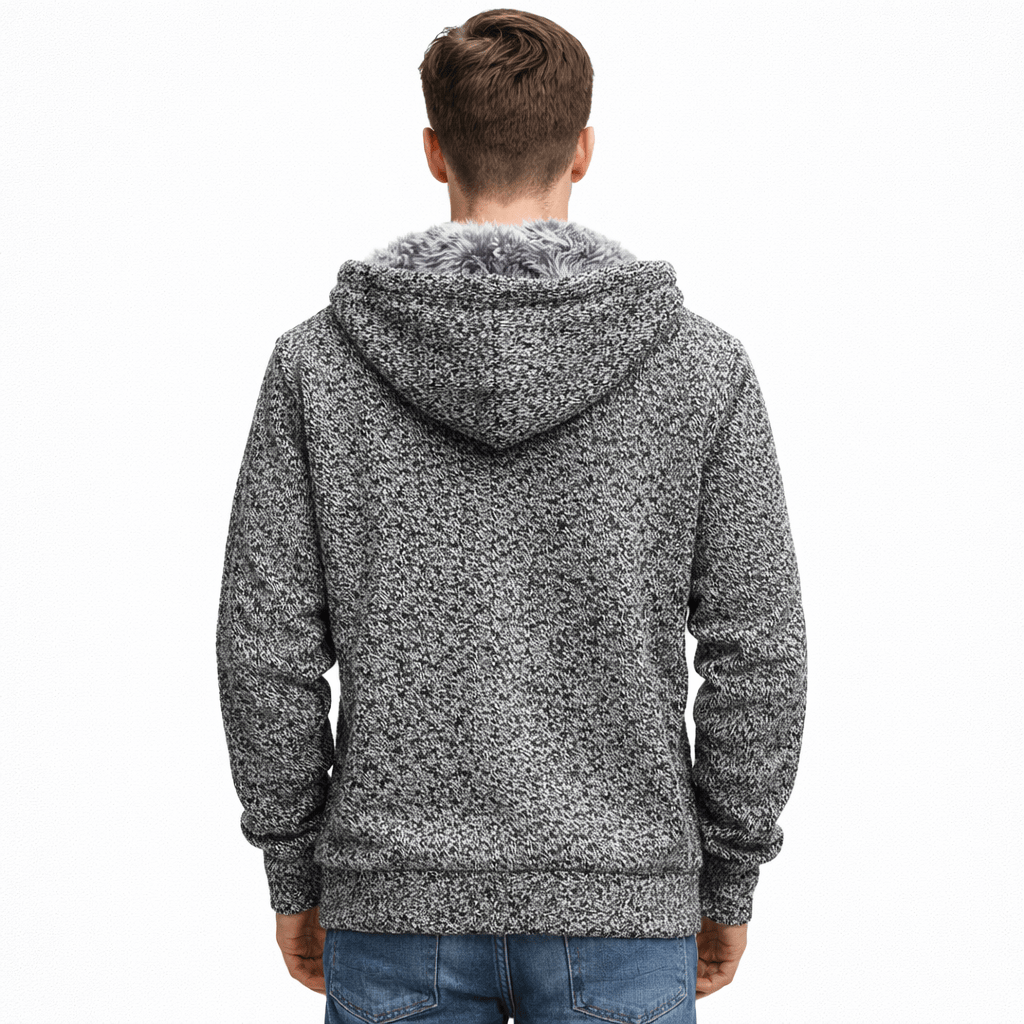 Coleeast-London BRADLEY, Hooded Zip Knit Coat