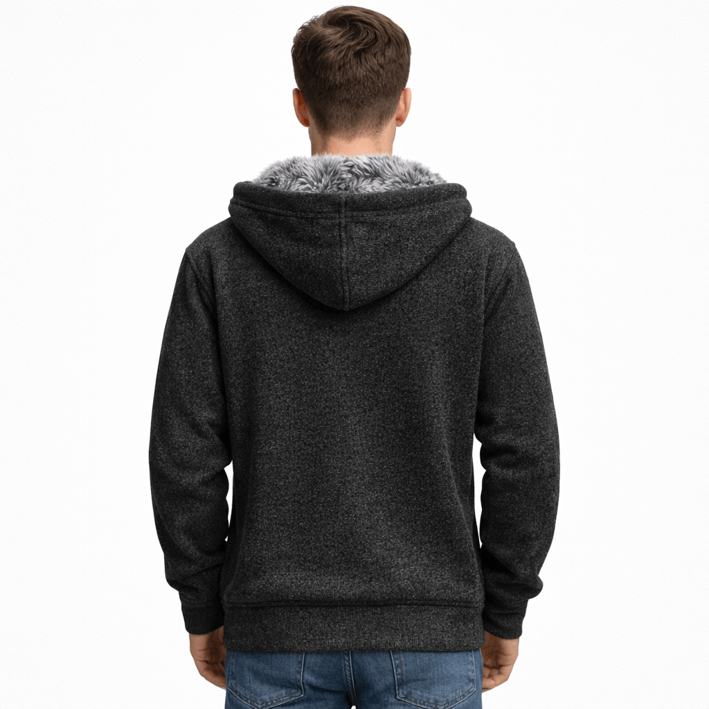 Coleeast-London BRADLEY, Hooded Zip Knit Coat