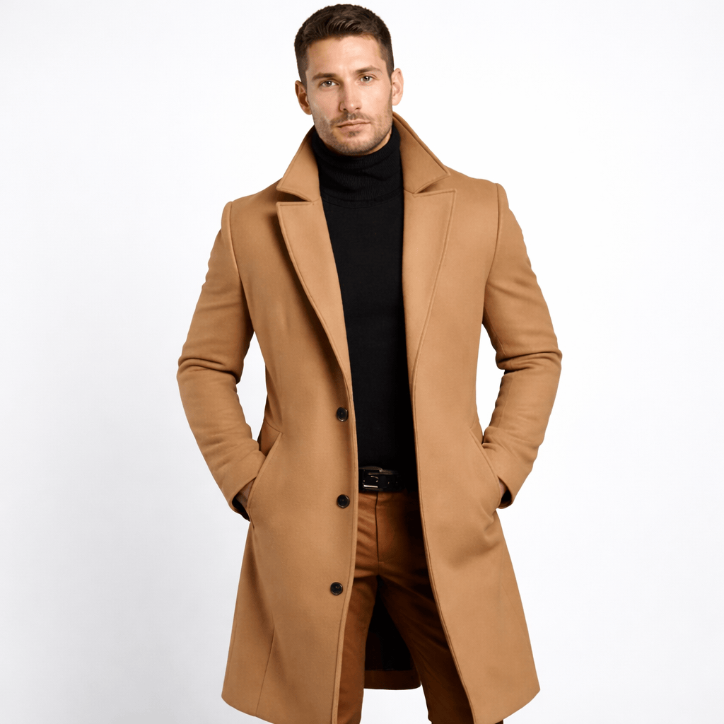 Coleeast London Brown / XS ARTHUR Long Wool Coat