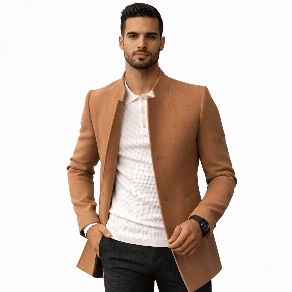 Coleeast-London Brown / XS EMMET, Wool Blend Regular Coat