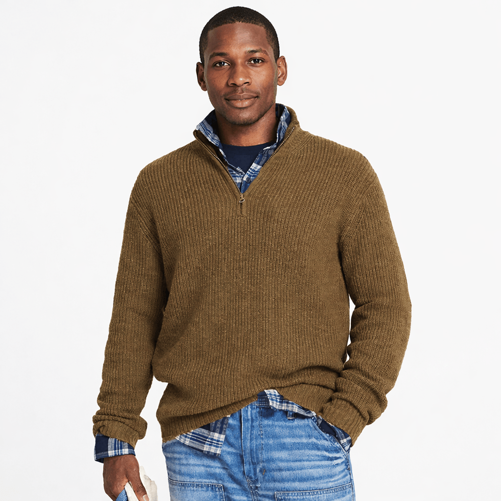 Coleeast-London Brown / XS LOU, Zip Up Hooded Sweater