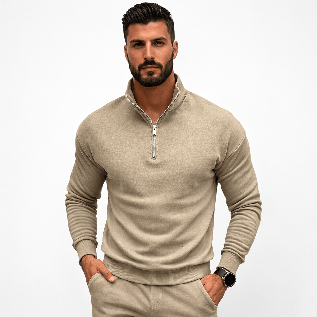 Coleeast-London Brown / XS NED, Casual Zip Up Sweatshirt