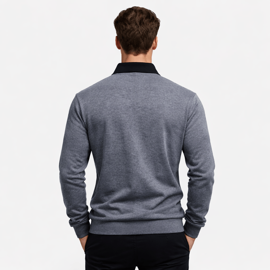 Coleeast-London CALLUM, Solid Knit Cotton Sweatshirt