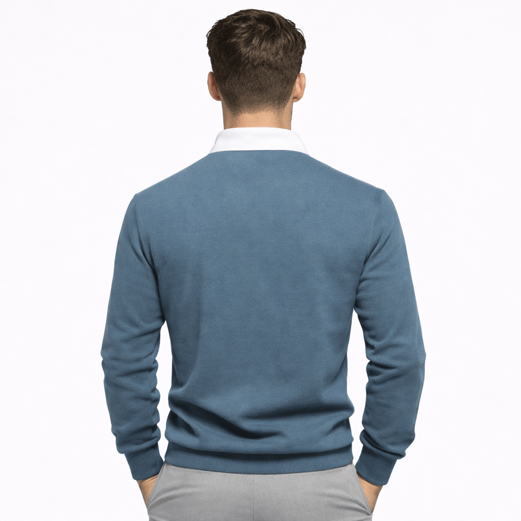Coleeast-London CALLUM, Solid Knit Cotton Sweatshirt
