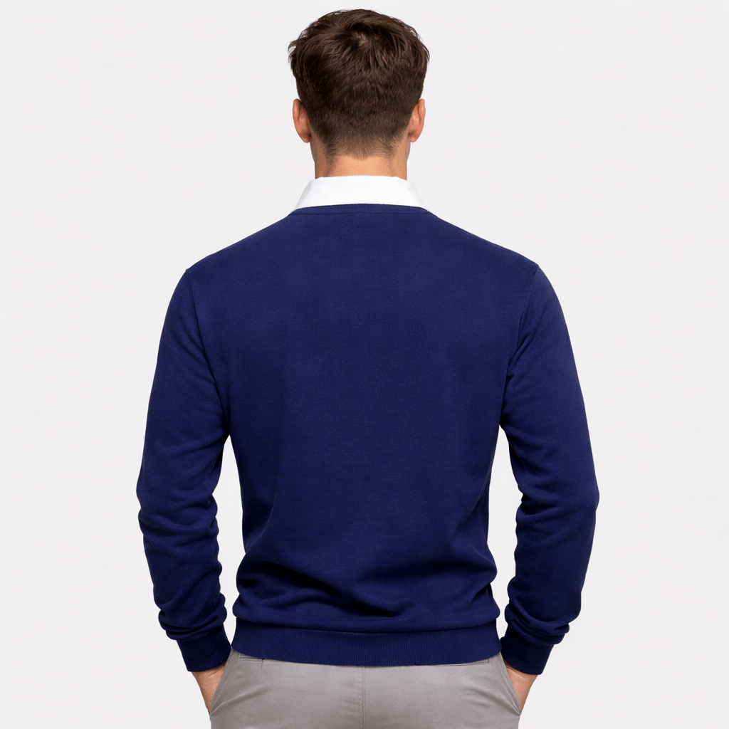 Coleeast-London CALLUM, Solid Knit Cotton Sweatshirt