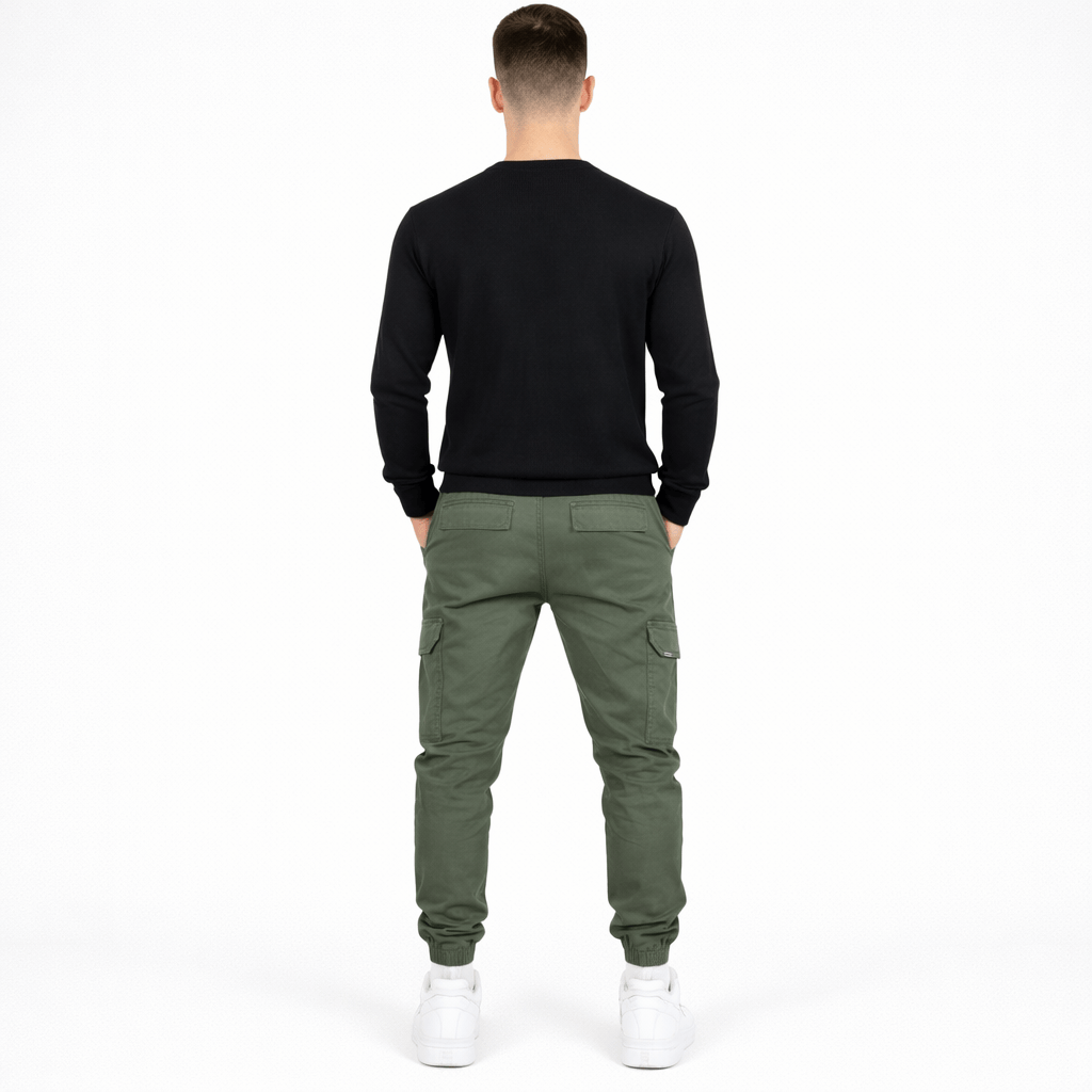 Coleeast-London CLARK, Cotton Harem Pants Elastic Waist