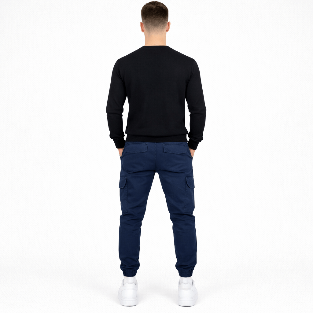 Coleeast-London CLARK, Cotton Harem Pants Elastic Waist