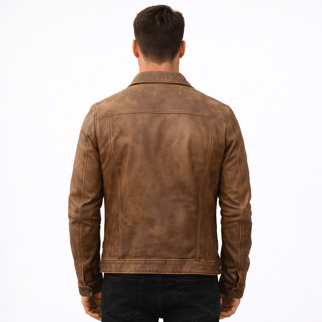 Coleeast-London CLINTON, Slim Cowhide Leather Jacket