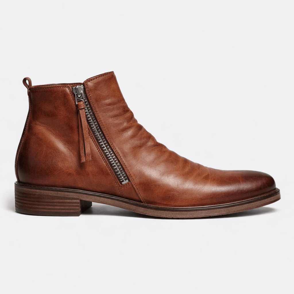 Coleeast-London Cream / 38 CONNOR, Chelsea Ankle Boots Side Zipper