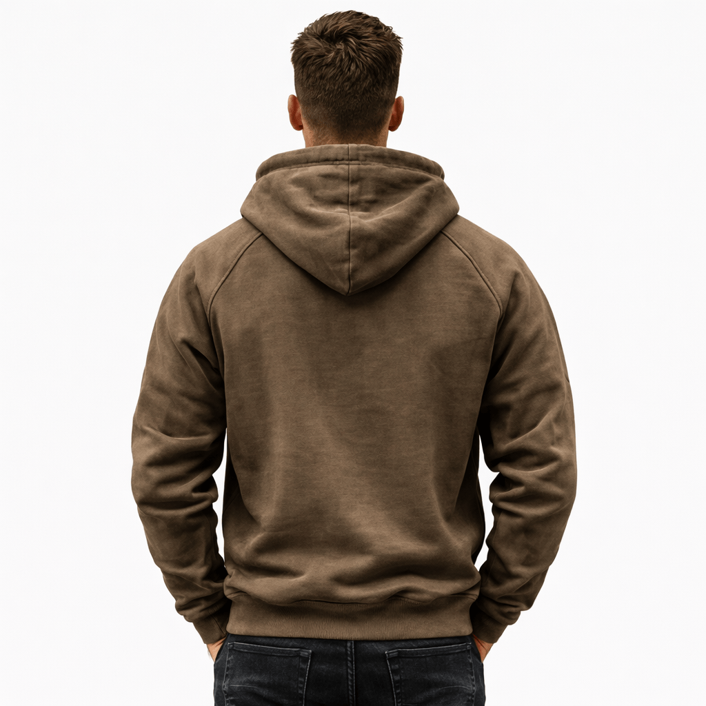 Coleeast-London DARCY,  Hooded Double-Breasted Sweatshirt