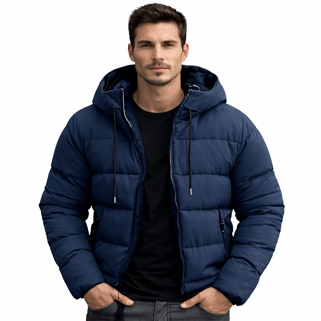Coleeast-London Dark blue / XS JAMES, Hooded Cotton Parka