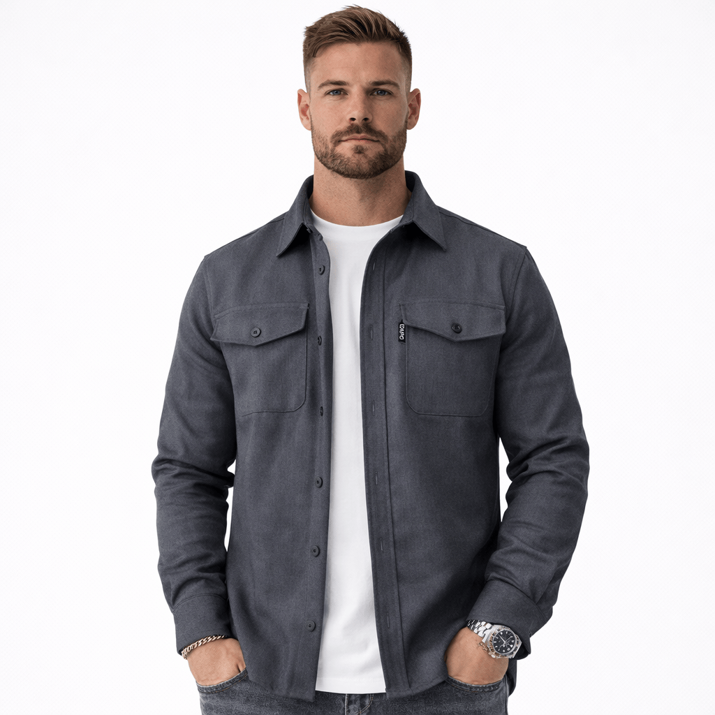 Coleeast-London Dark gray / XS ZAC, Casual Cotton Shirt