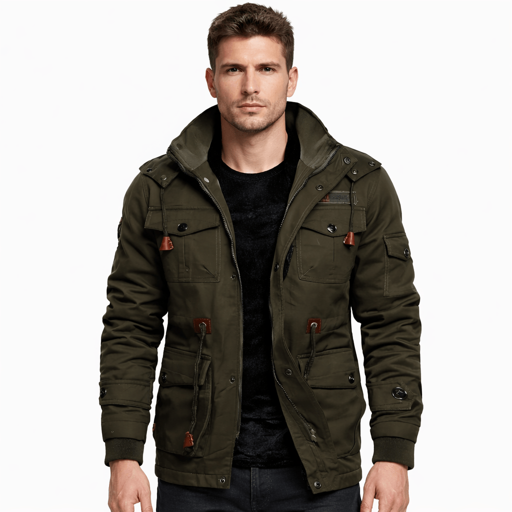 Coleeast-London Dark grey / XS REX, Hooded Zip-Up Jacket